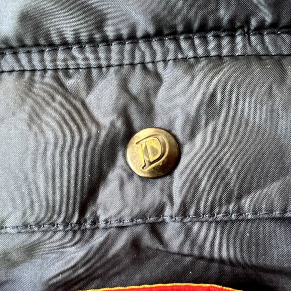 True Vintage Ditrani Entrant Alpine Ski Club Coach Jacket Winter Coat Blue Red M - Picture 8 of 15